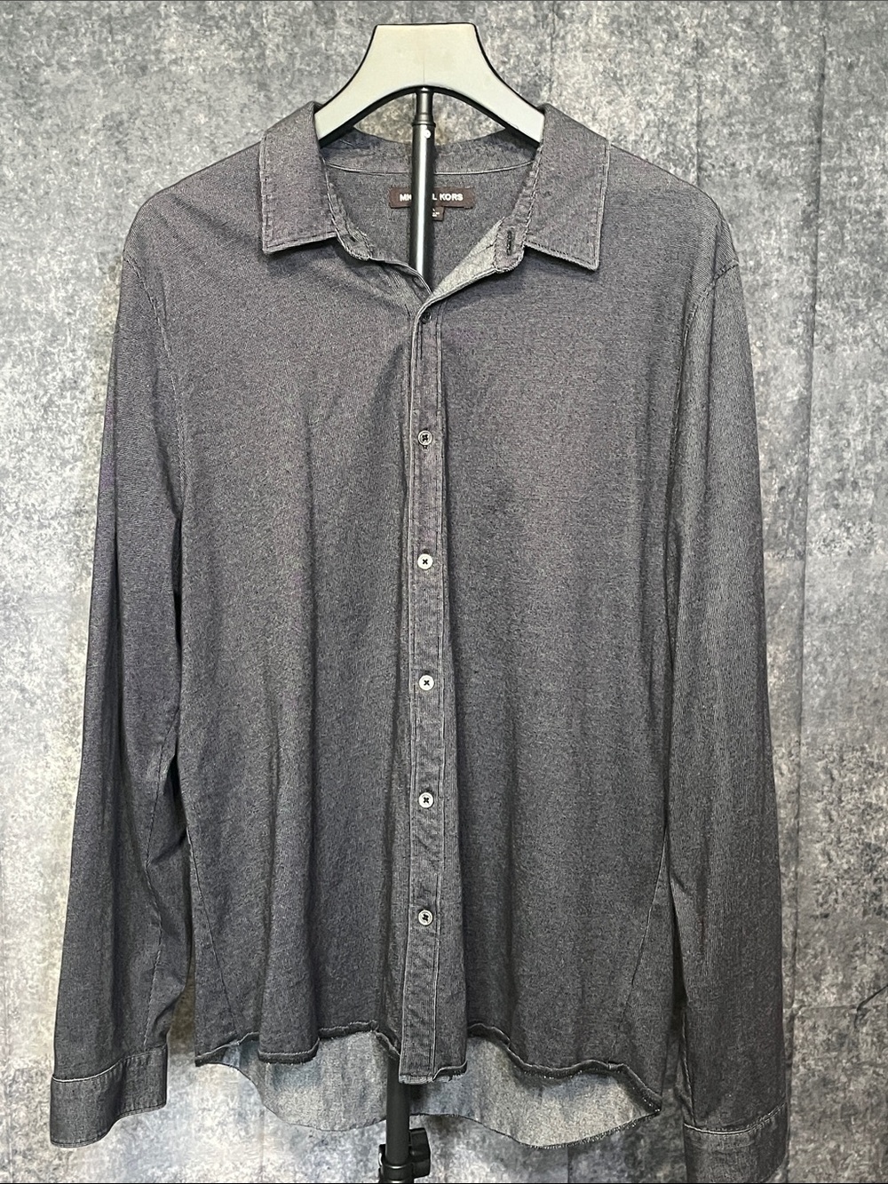 Michael Kors Men's Charcoal Button-Down Shirt
